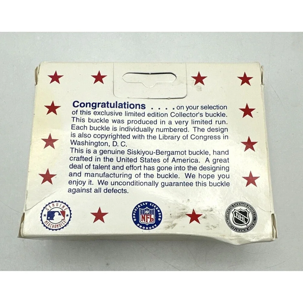 Siskiyou NFL Baltimore Ravens Belt Buckle Limited Edition UNOPENED IN BOX